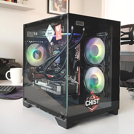 CHIST Gaming PC – AMD Ryzen 5 5500 | NVIDIA RTX 3060 12GB | 16GB DDR4 RAM | 512GB NVMe SSD | WiFi & Bluetooth | 650W PSU