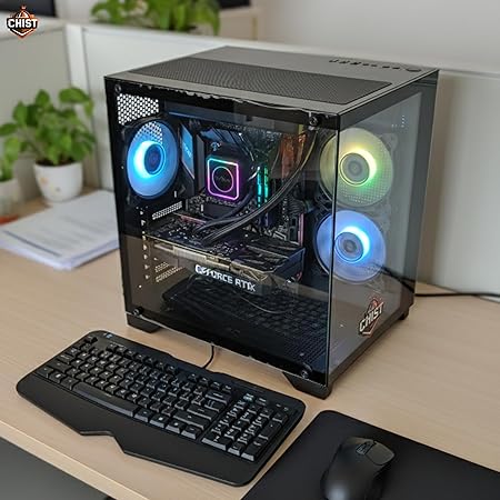 CHIST Gaming PC – AMD Ryzen 5 5500 | NVIDIA RTX 3060 12GB | 16GB DDR4 RAM | 512GB NVMe SSD | WiFi & Bluetooth | 650W PSU