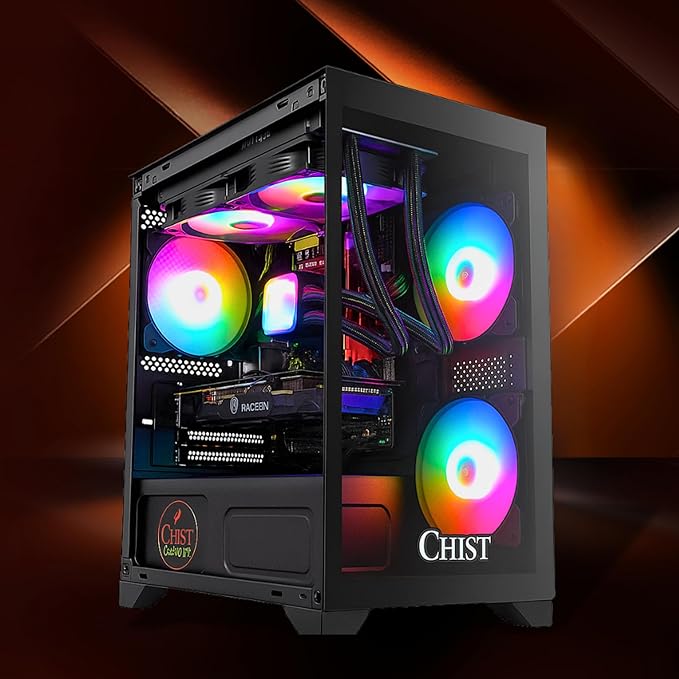 CHIST Ryzen 7 5700X Gaming PC – RTX 4060 8GB | 16GB RAM | 512GB NVMe | WiFi & Bluetooth