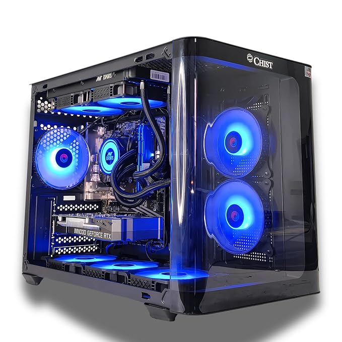 CHIST Ryzen 7 9700X RTX 3050 6GB Gaming PC – 32GB DDR5 RAM, 1TB NVMe SSD, WiFi-Bluetooth