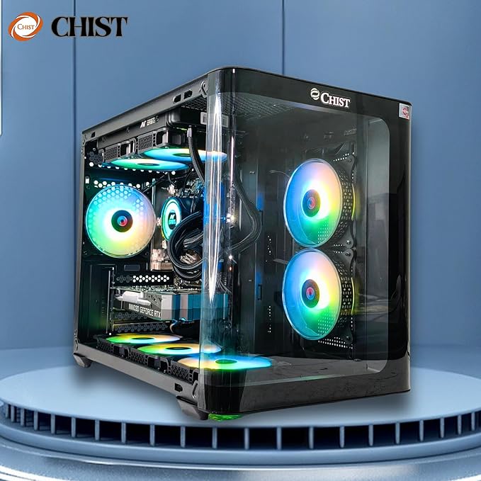 CHIST Ryzen 7 9700X RTX 3050 6GB Gaming PC – 32GB DDR5 RAM, 1TB NVMe SSD, WiFi-Bluetooth