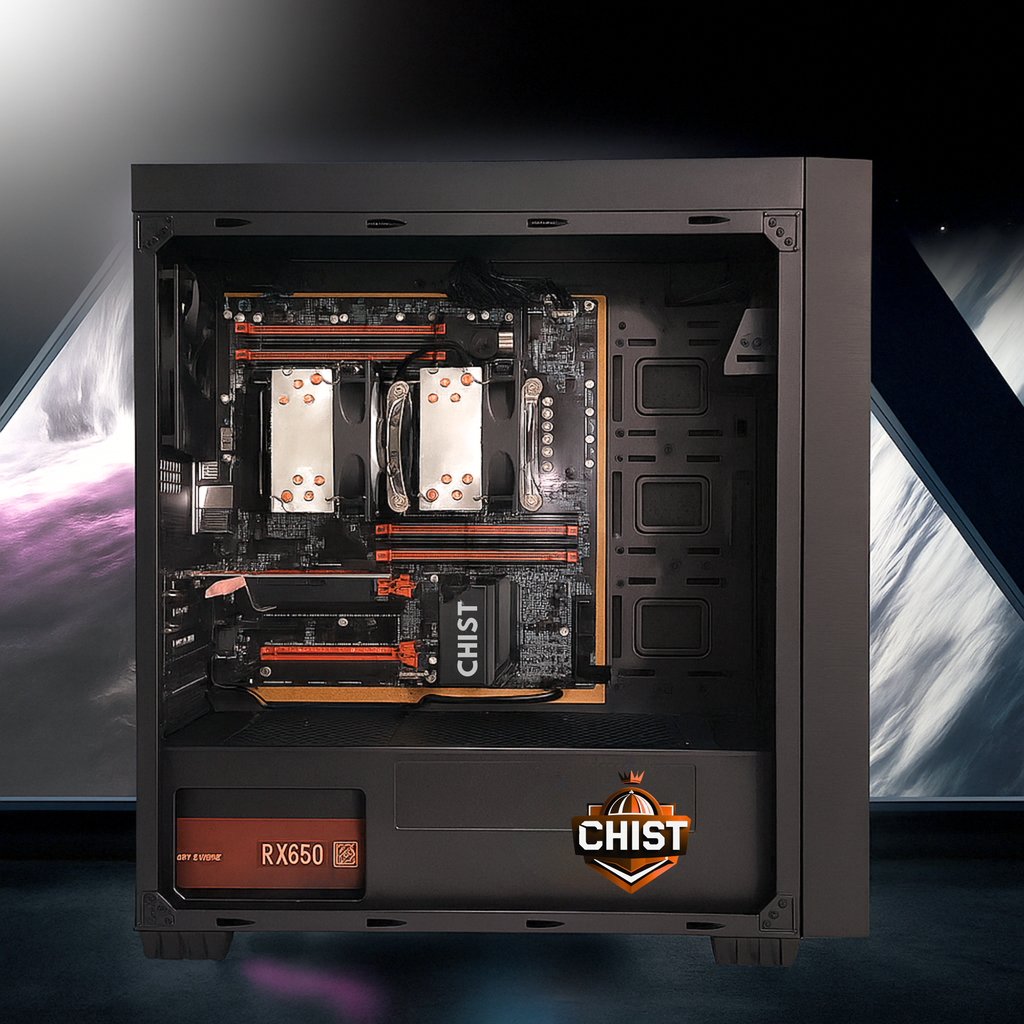 CHIST Server PC DX40 – Xeon E5-2673 v4 | 40 Cores 80 Threads | 1TB NVMe SSD | GT 730 4GB | 750W 80+ Bronze PSU