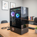 CHIST Radeon Vega GX32 Gaming PC – Ryzen 3 3200G | 8GB DDR4 RAM | 512GB NVMe SSD | Vega Graphics | WiFi Ready | 650W PSU